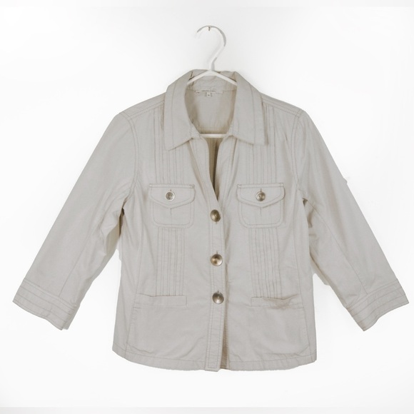 Gerard Darel Light Grey Button Up Blazer Jacket - Picture 1 of 3
